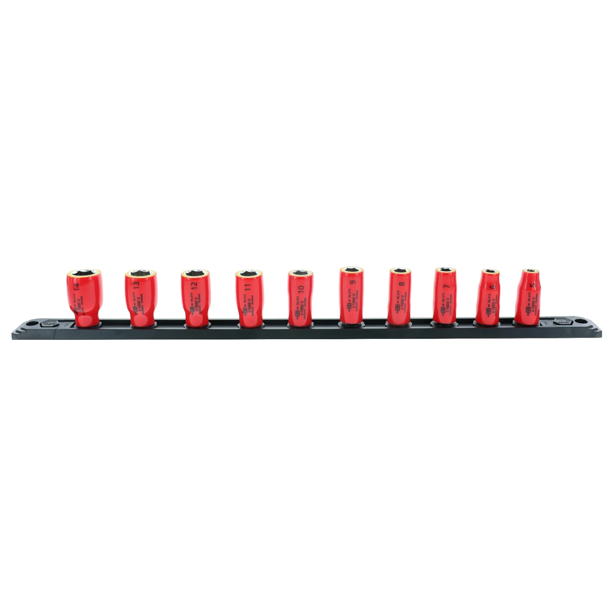 10 Piece Insulated Socket Set 1/4" Drive -  METRIC - Image 2