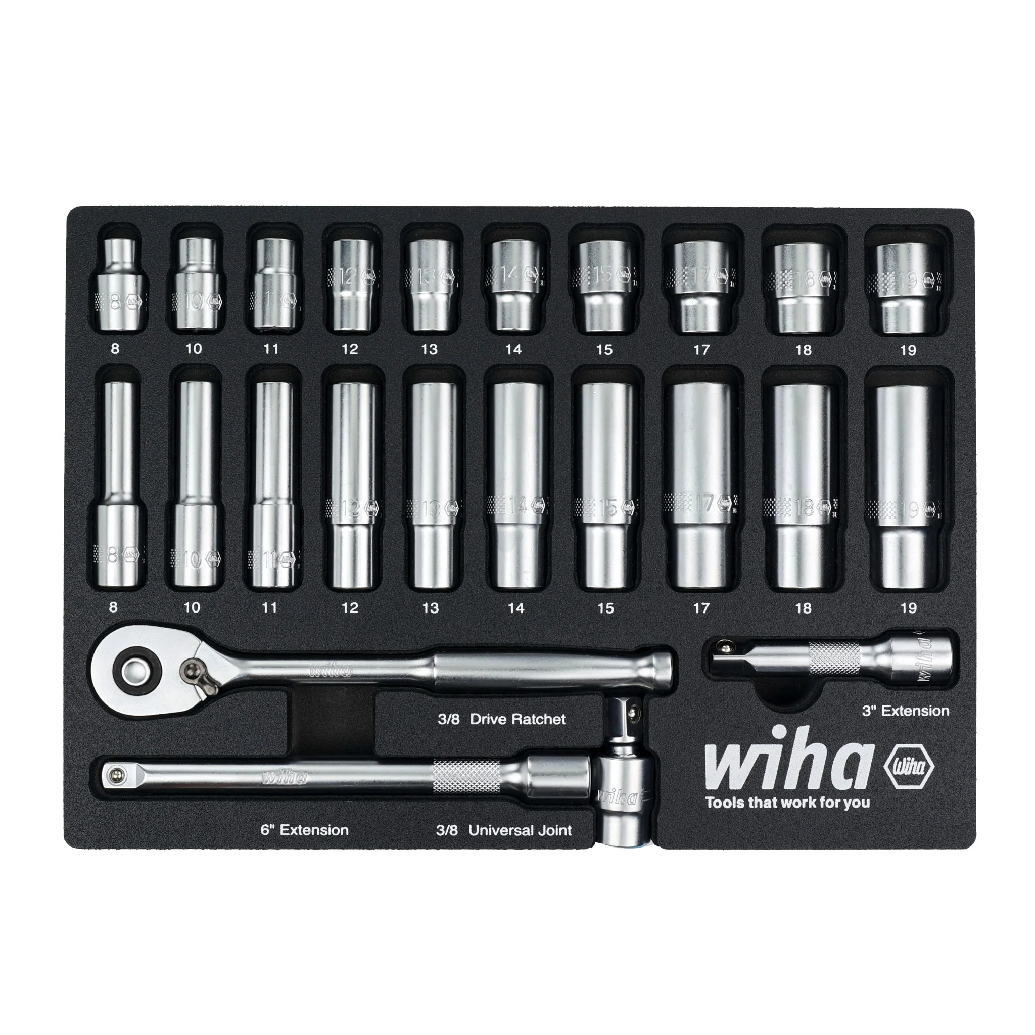 EMPTY FOAM TRAY FOR 3/8" METRIC SOCKET SET - Image 4