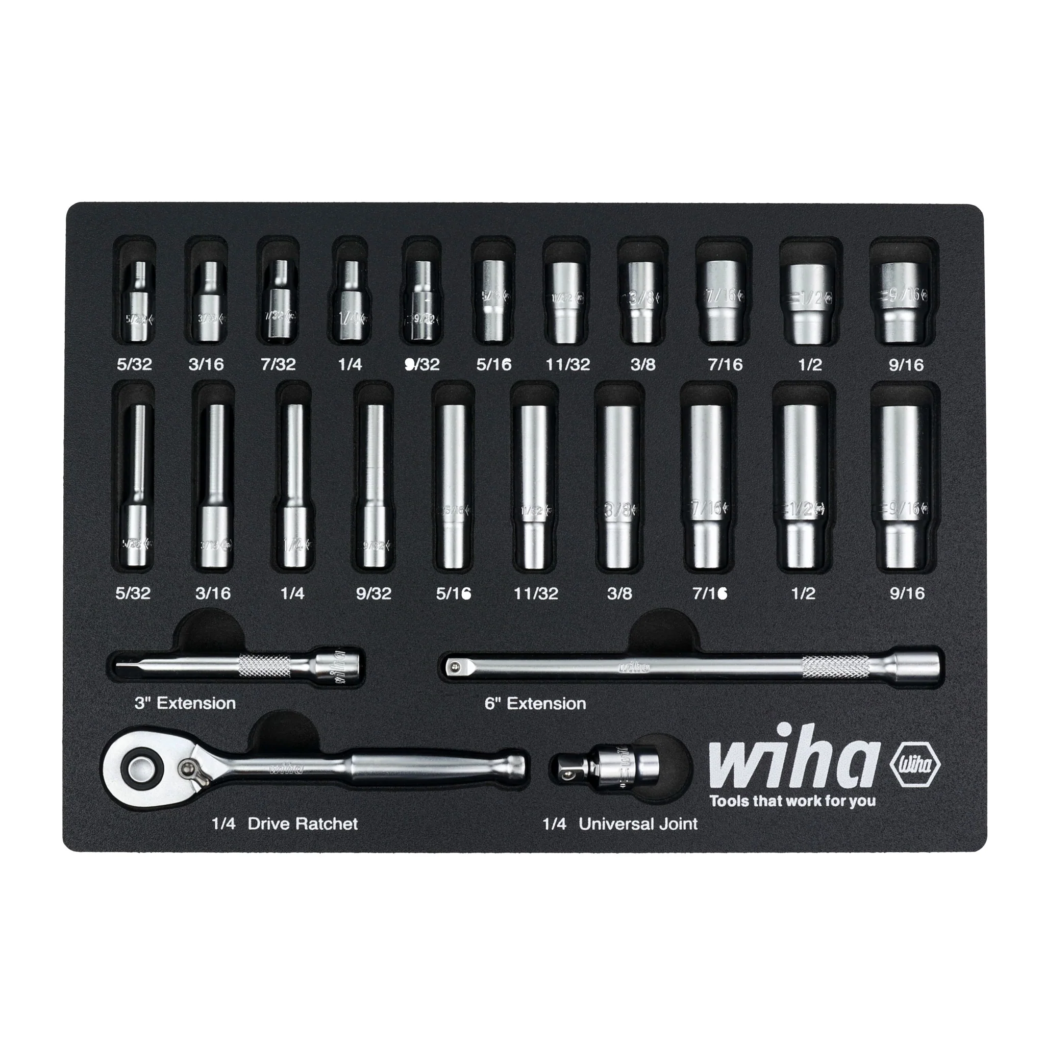 EMPTY FOAM TRAY FOR 1/4" INCH SOCKET SET - Image 4