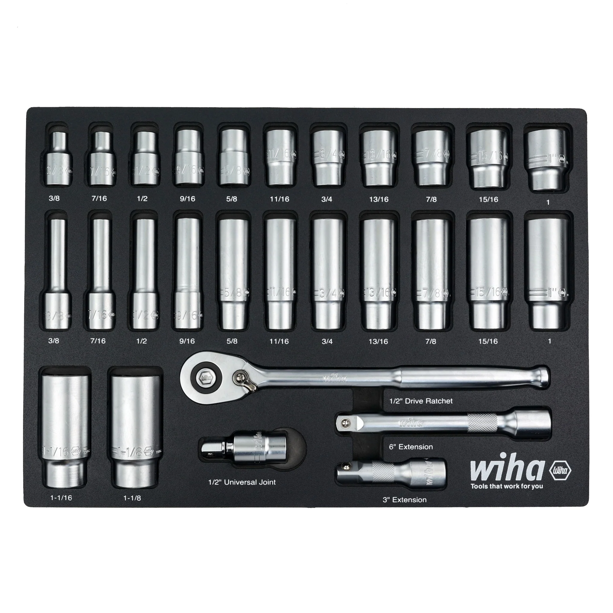 EMPTY FOAM TRAY FOR 1/2" INCH SOCKET SET - Image 4