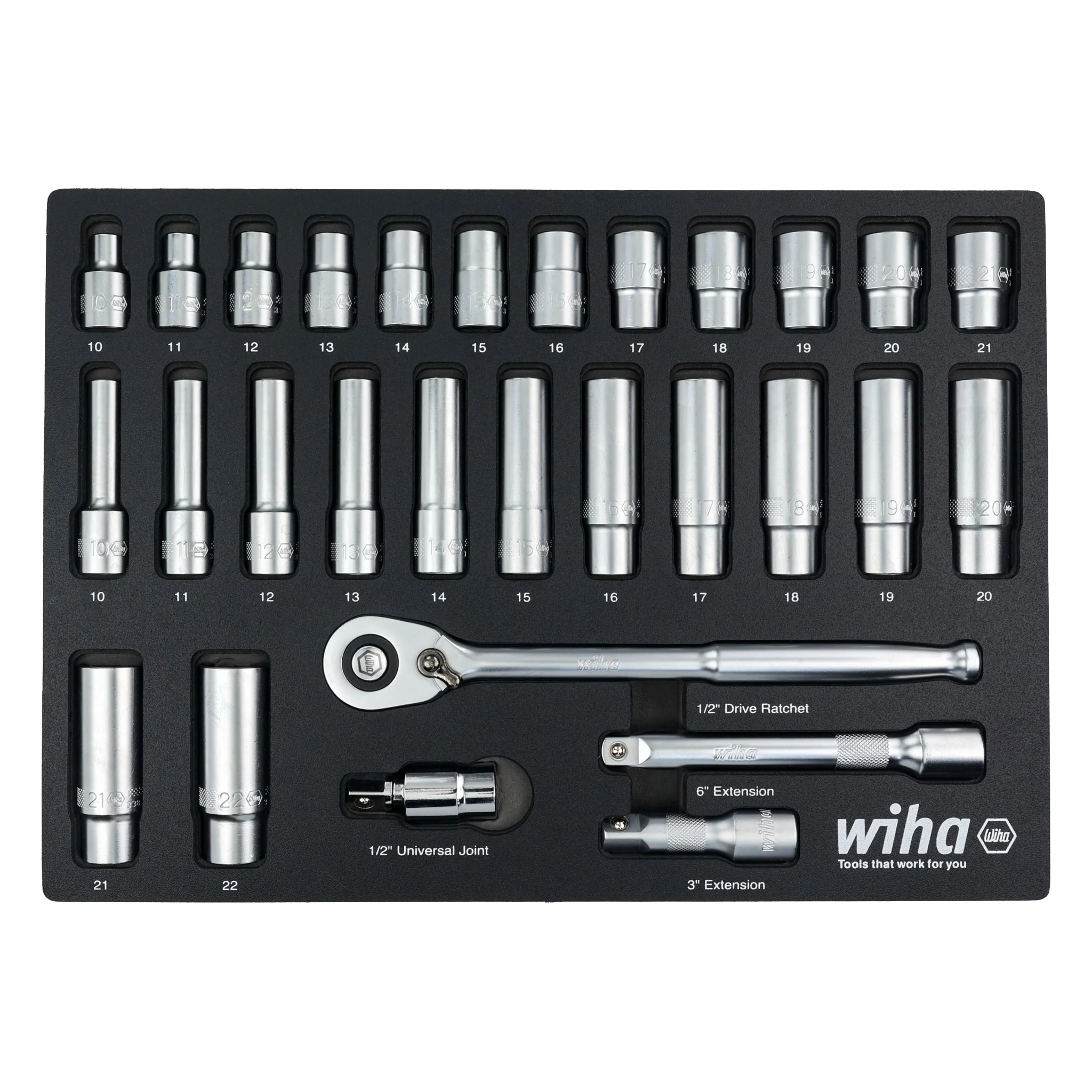 EMPTY FOAM TRAY FOR TRAY 1/2" METRIC SOCKET SET - Image 4