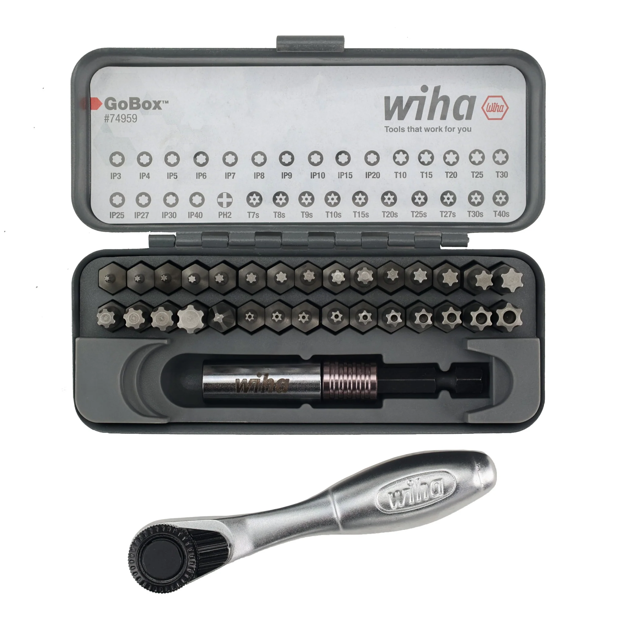 32 Piece GoBox Master Torx Bit Set with Mini Ratchet - Image 3