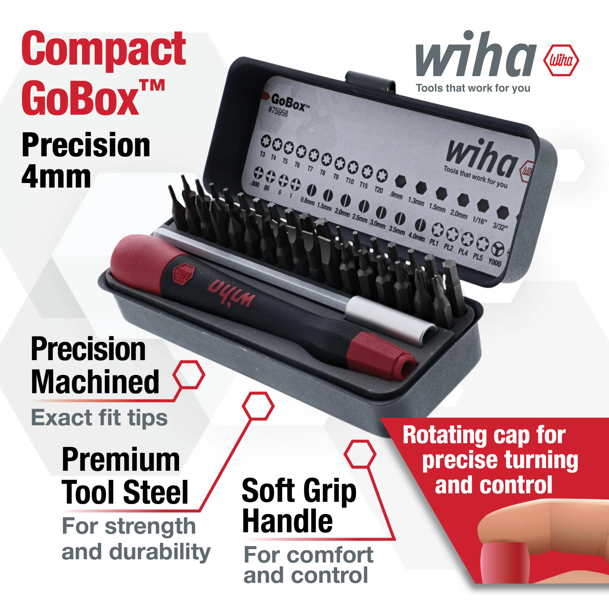 36 Piece GoBox Precision Micro Bit Set - Image 3
