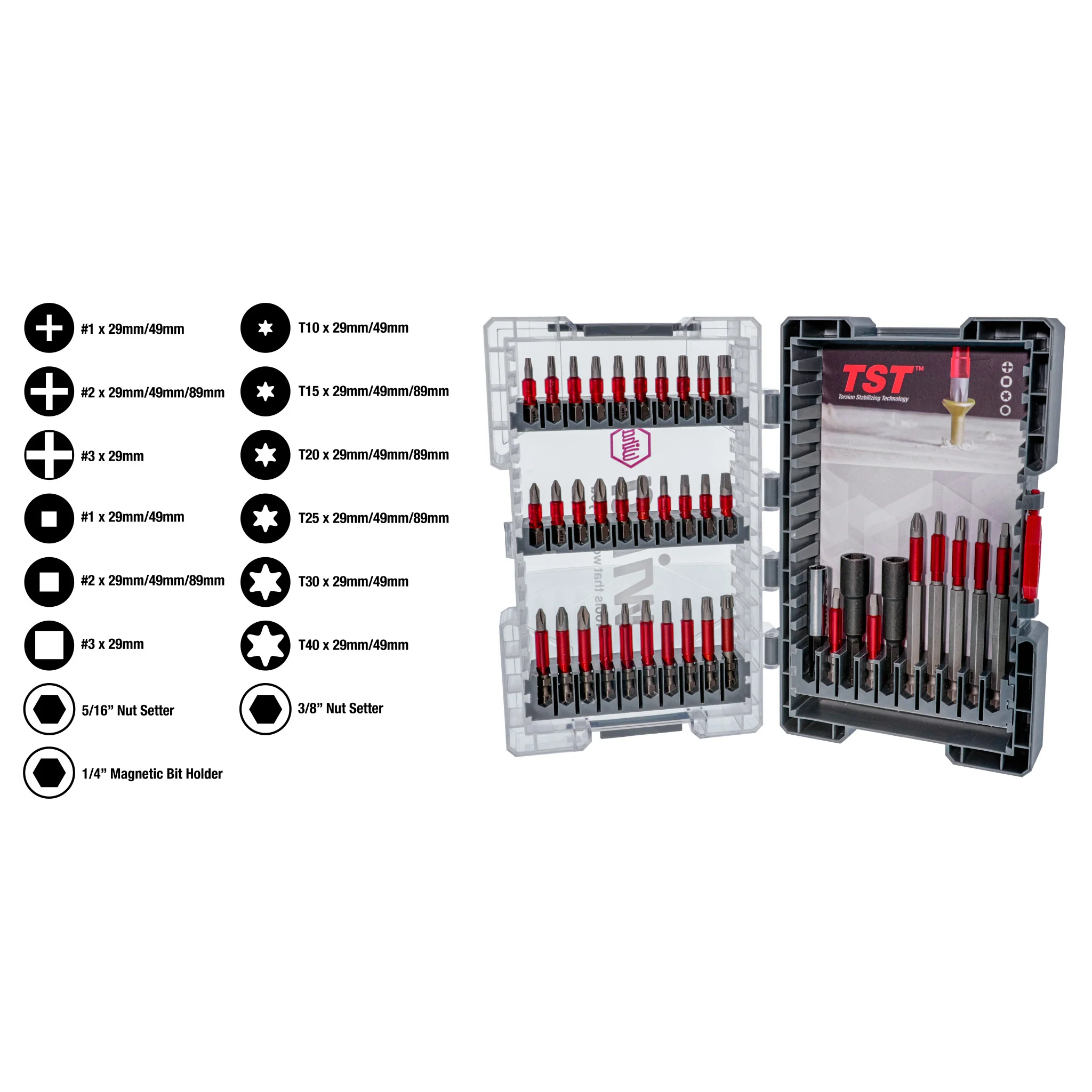 40 Piece MaxxTor Impact Bit Set - Image 4