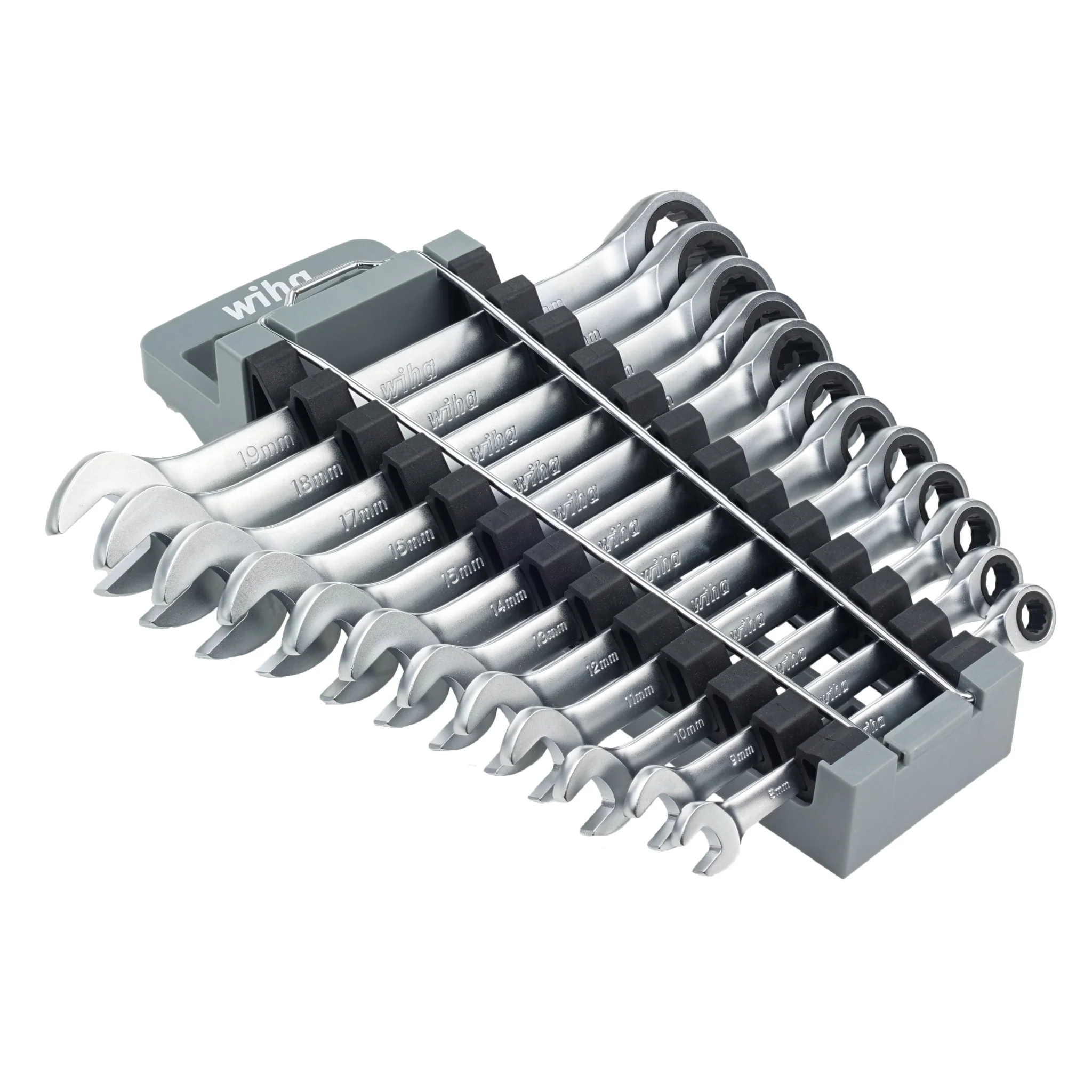12 Piece Combination Ratchet Wrench Set - Metric - Image 2