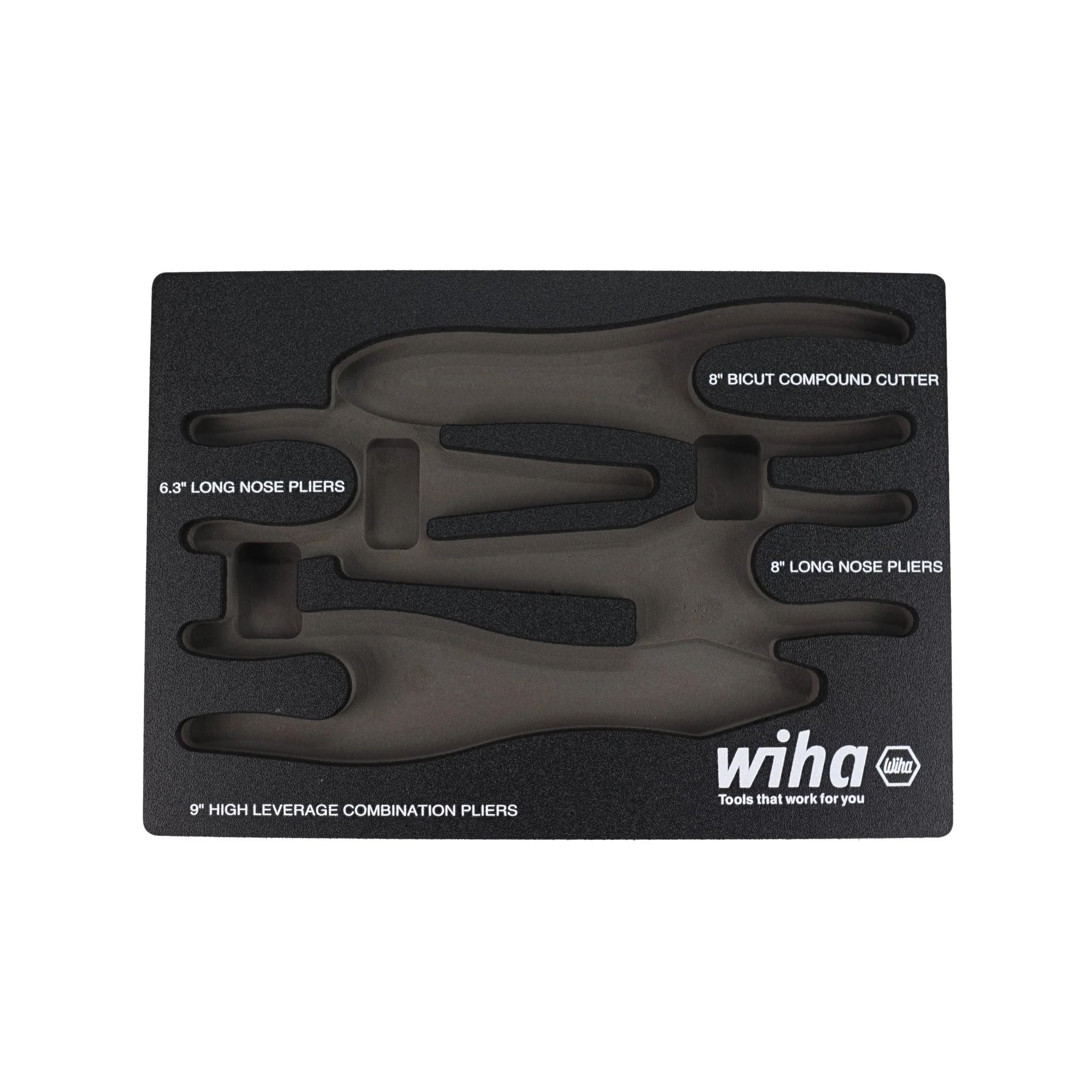 Empty Foam Tray for 4 Piece Pliers/Cutter Set