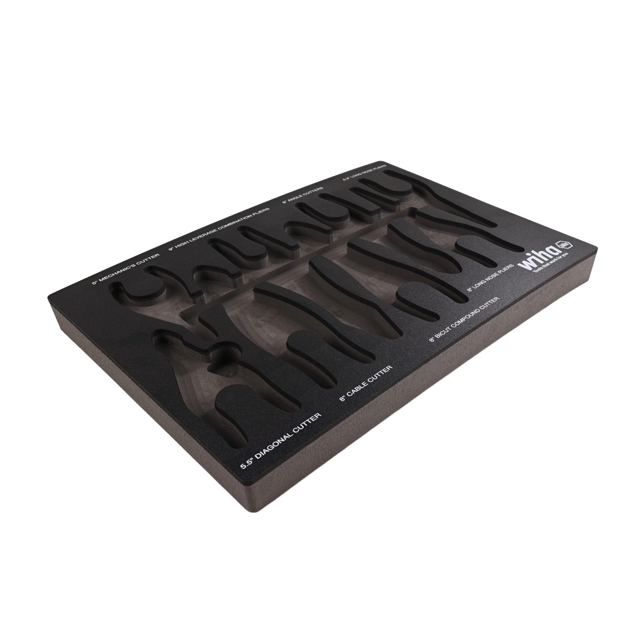 Empty Foam Tray for 8 Piece Pliers/Cutter Set - Image 3