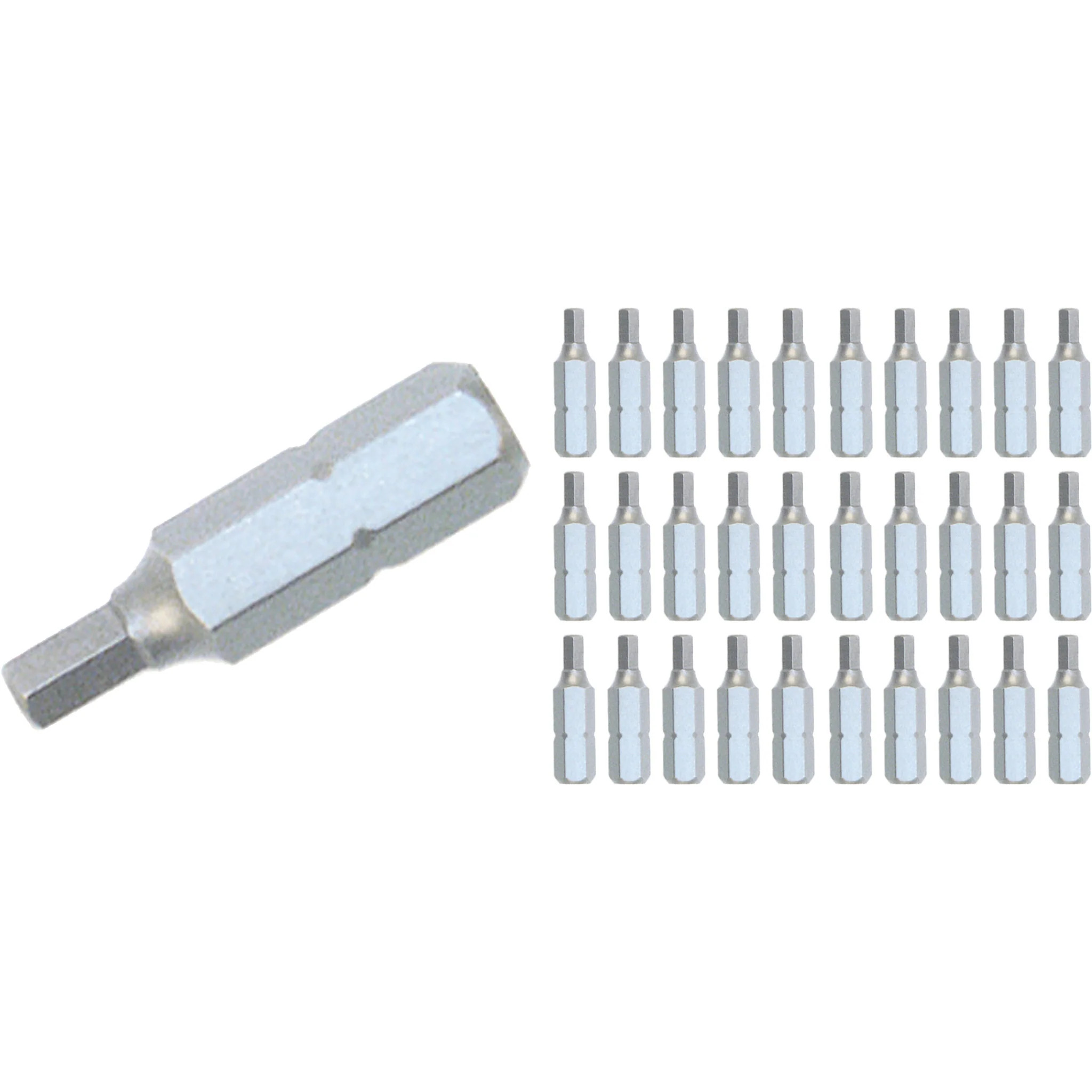 Hex Contractor Insert Bit 5.0mm x 25mm - 30 Pack