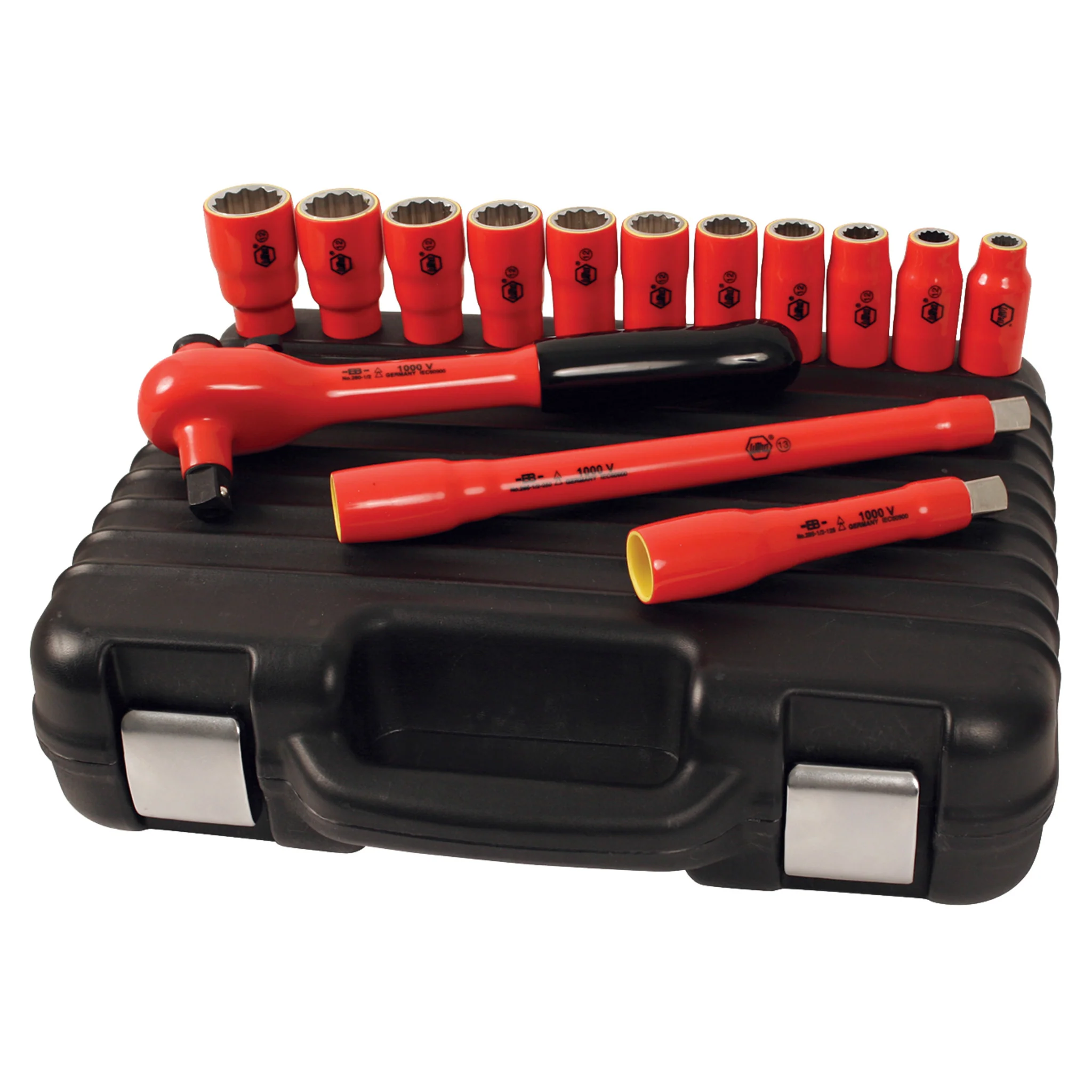 14 Piece Insulated Socket Set 1/2" Drive - SAE - Image 3