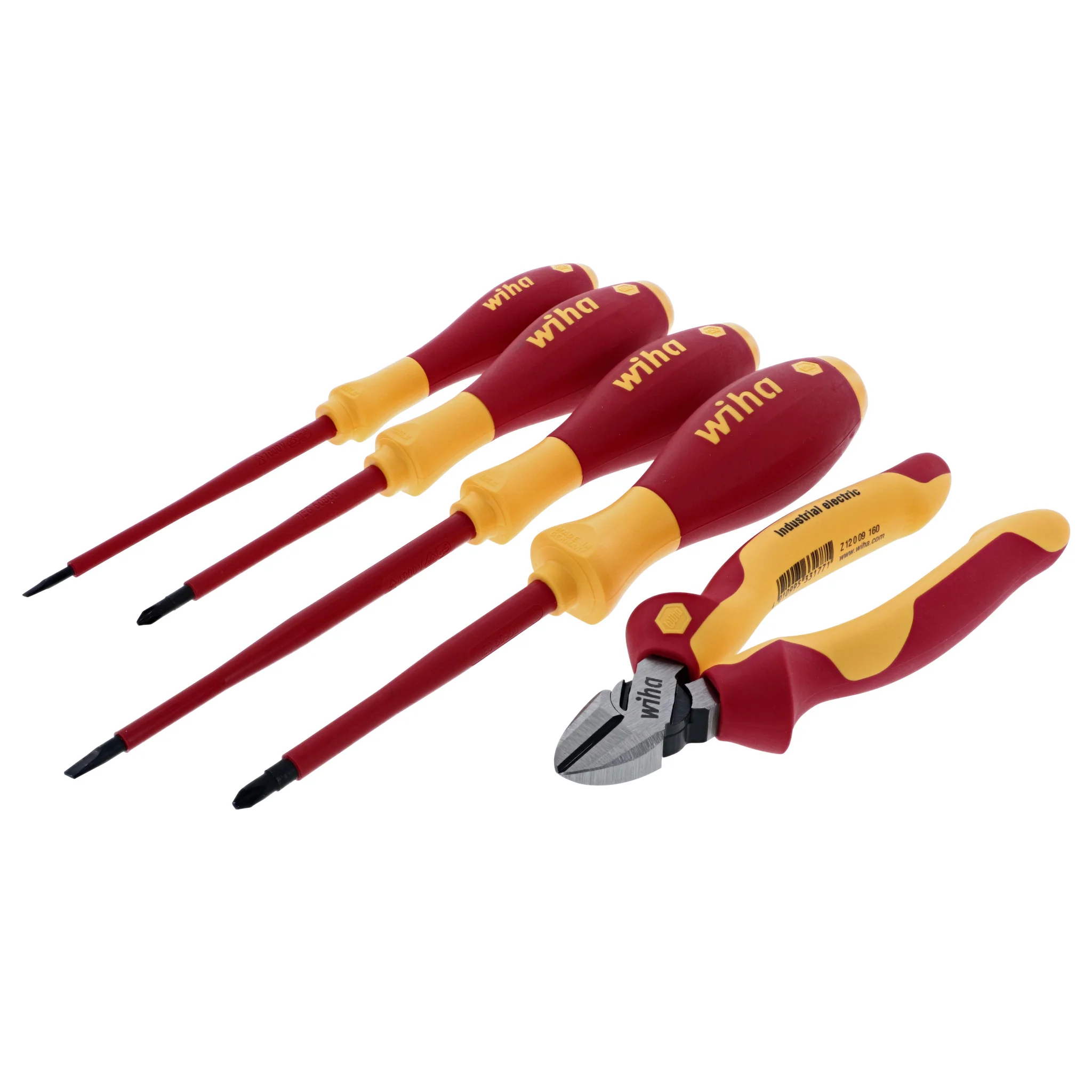 5 Piece Insulated Industrial Cutters and Screwdriver Set - Image 2