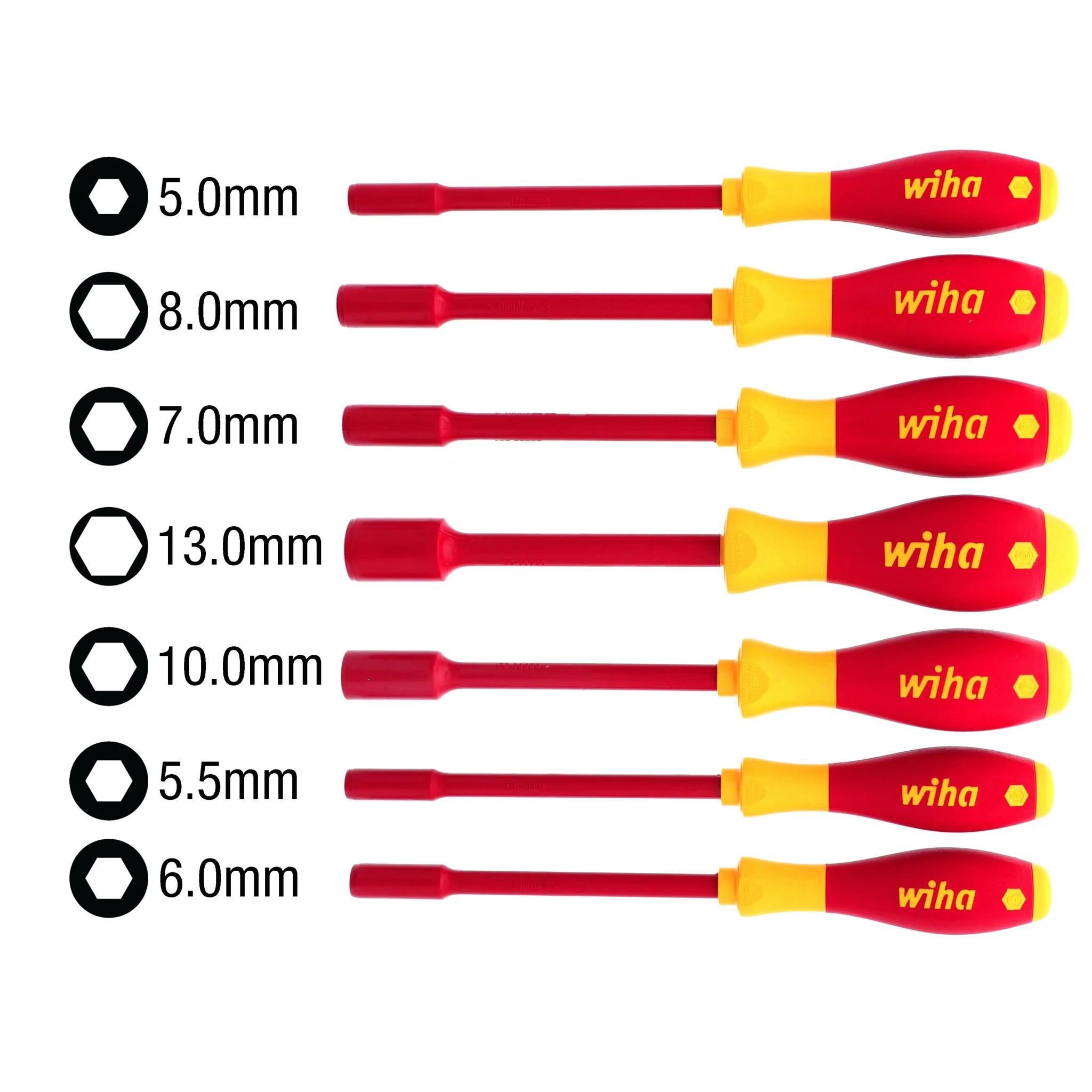 7 Piece Insulated SoftFinish Nut Driver Set - Metric - Image 6