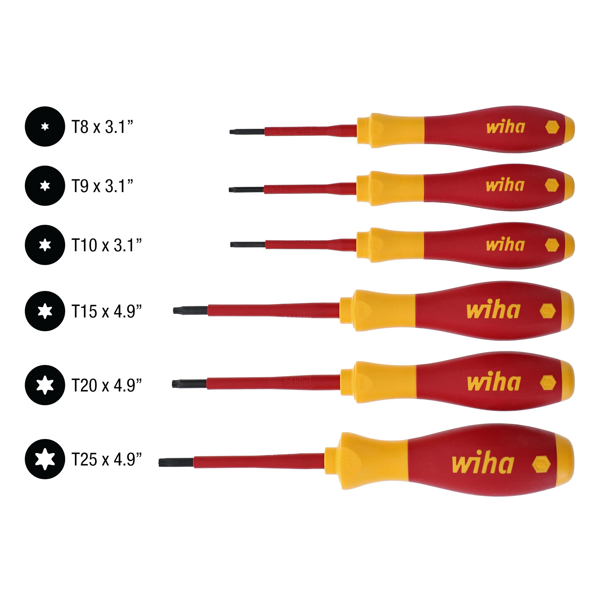 6 Piece Insulated SoftFinish Torx Screwdriver Set - Image 6