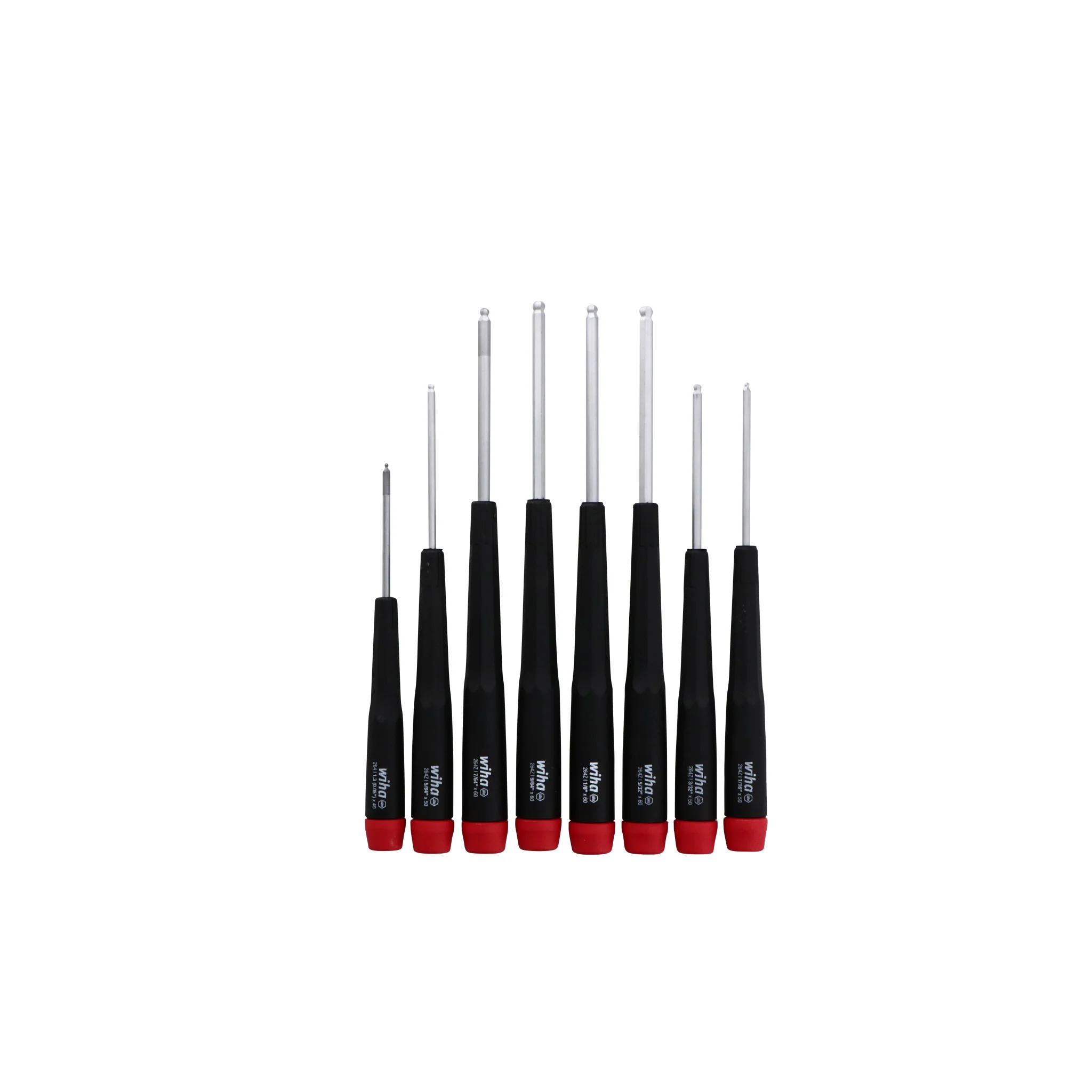 8 Piece Precision Ball End Hex Imperial Screwdriver Set - Inch - Image 6