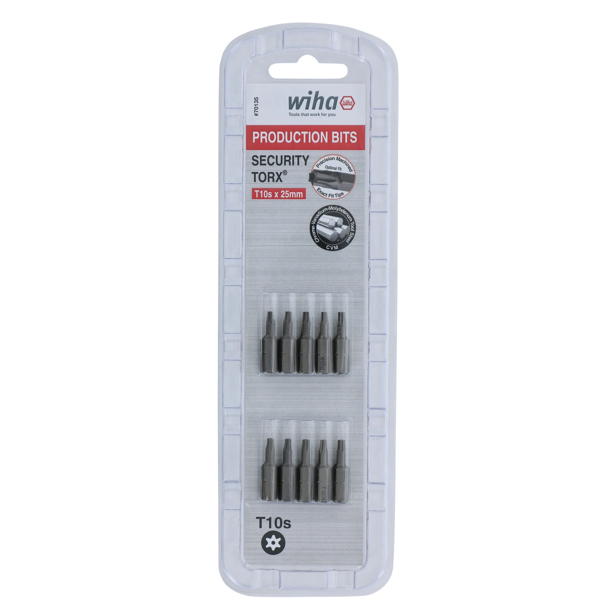 Security Torx Bit T10s - 25mm - 10 Pack - Image 2