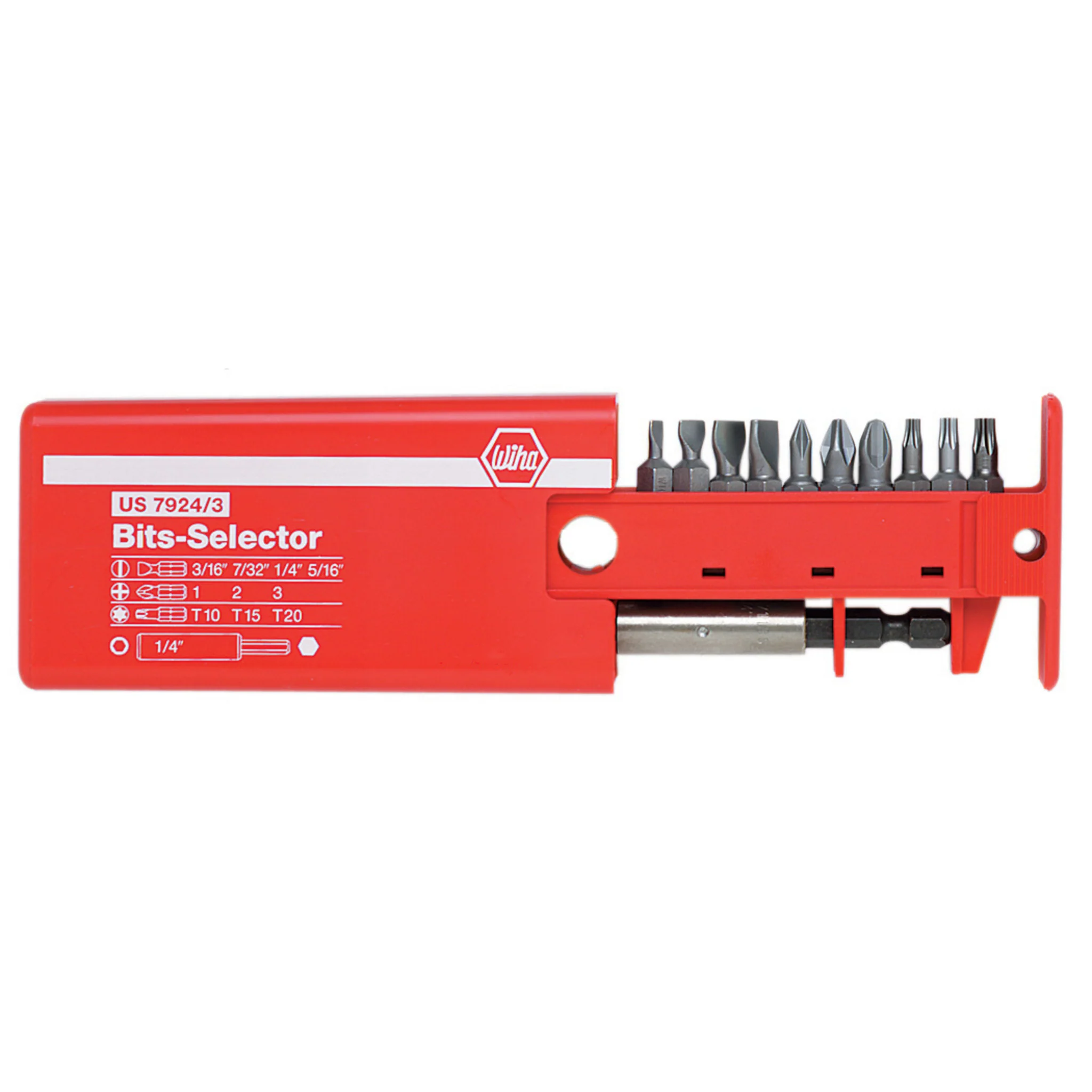 12 Piece Bits-Selector and Magnetic Bit Holder Set