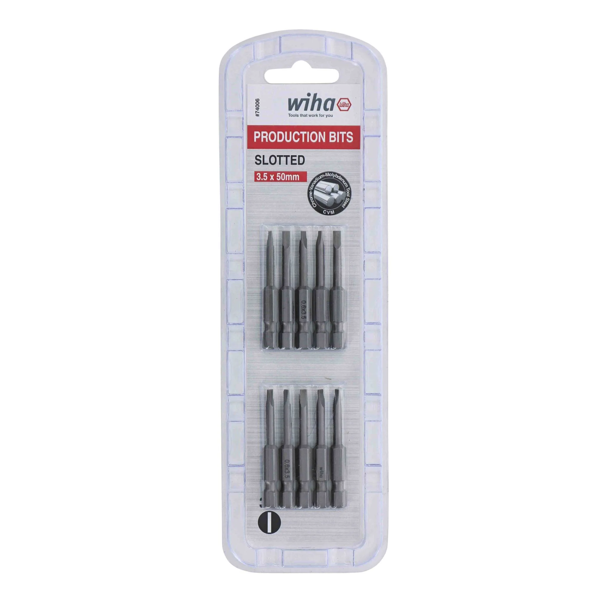 Slotted Bit 3.5 - 50mm -  10 Pack - Image 2