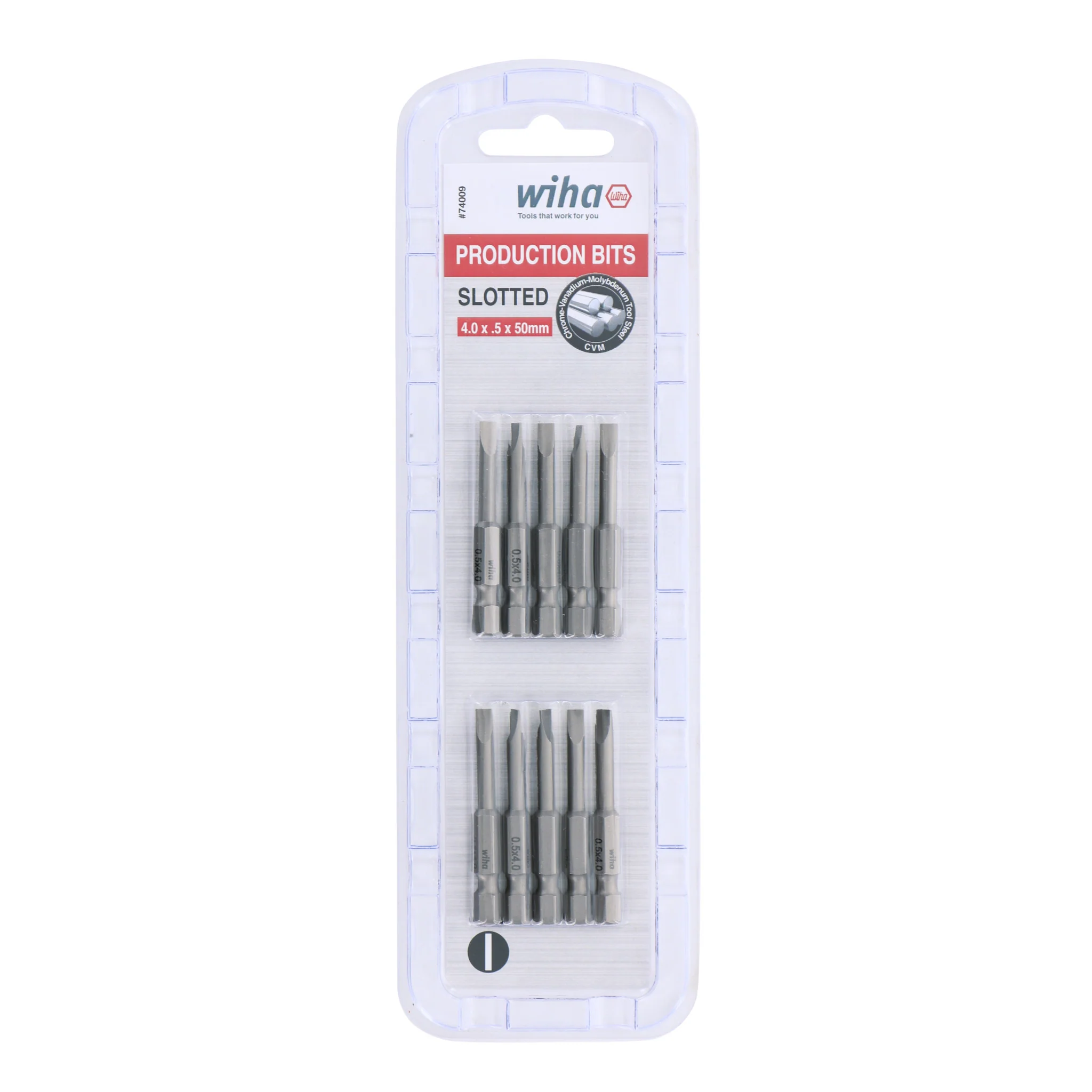Slotted Bit 4.0 x .5 - 50mm -  10 Pack - Image 3