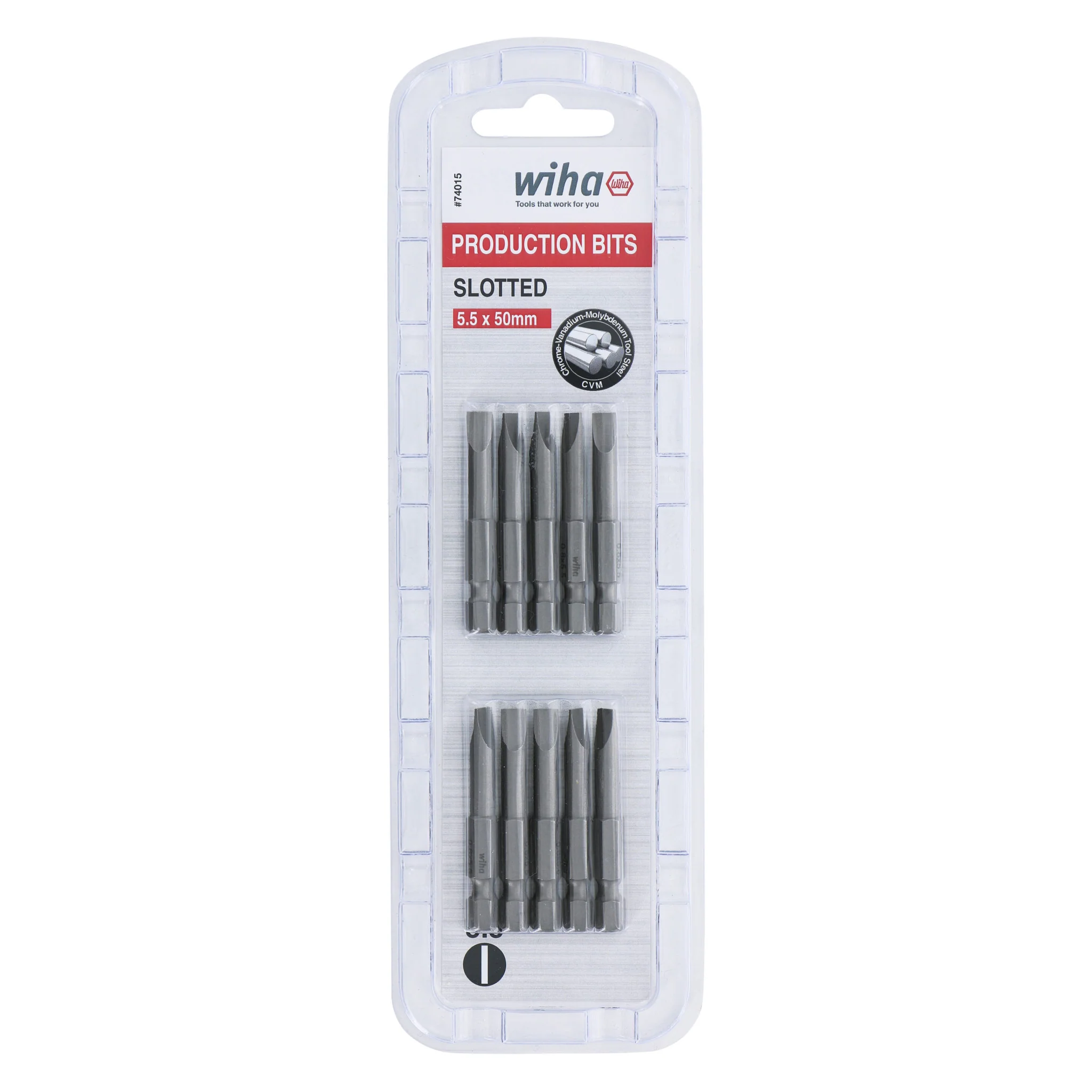 Slotted Bit 5.5 - 50mm -  10 Pack - Image 2