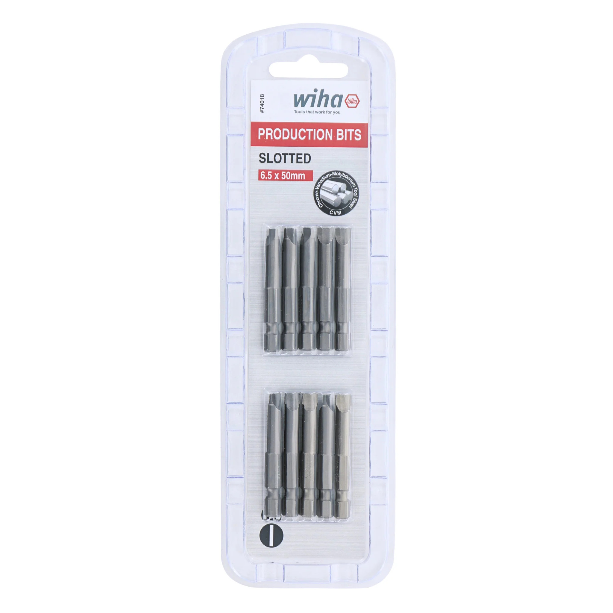 Slotted Bit 6.5 - 50mm -  10 Pack - Image 3