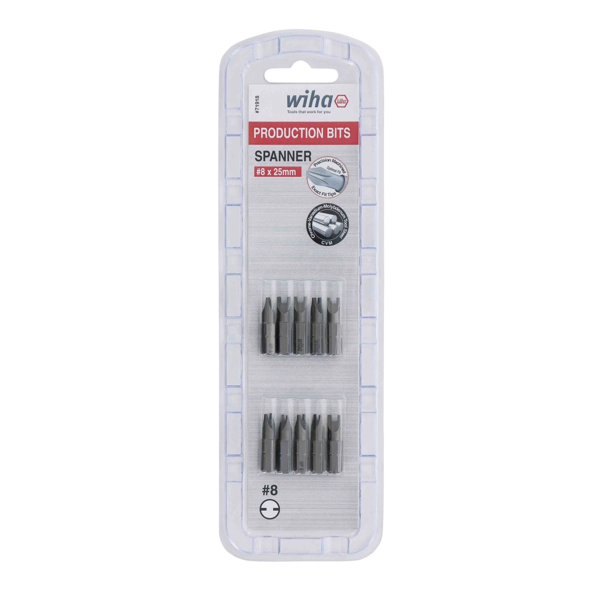 Spanner Bit #8 - 25mm - 10 Pack - Image 2