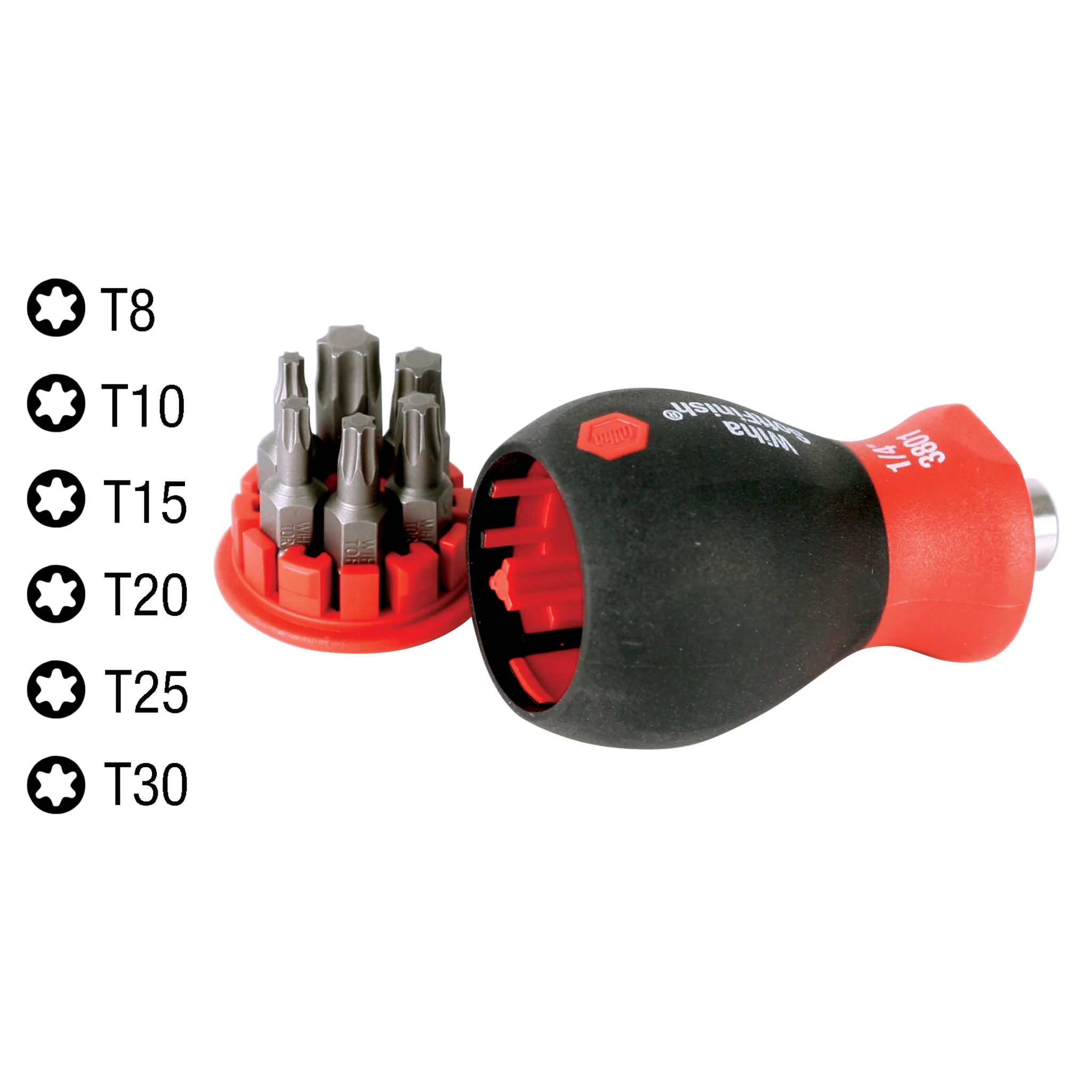7 Piece SoftFinish Stubby Bit Holder Set - Torx - Image 2