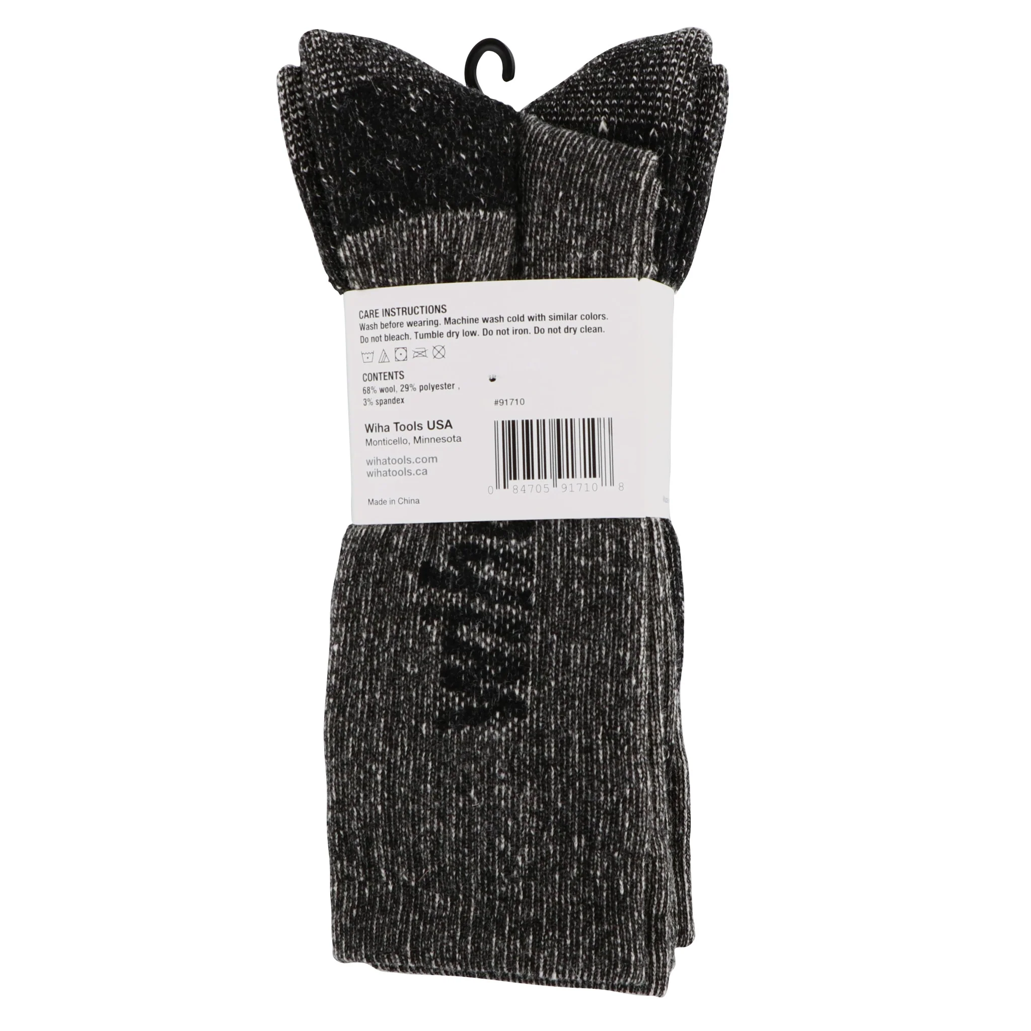 Wiha Wool Socks Grey One Size (2 Pack) - Image 4